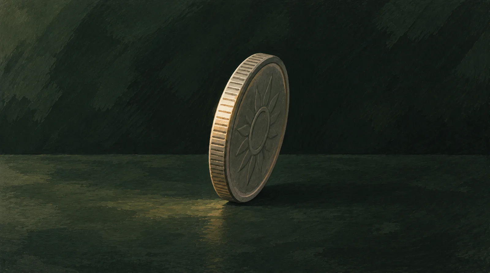 Illustrative close view of a coin's edge being inspected; no specific issue depicted.